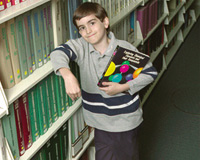 David Dalrymple, 10, is one of a group of gifted young scholars at UMBC.