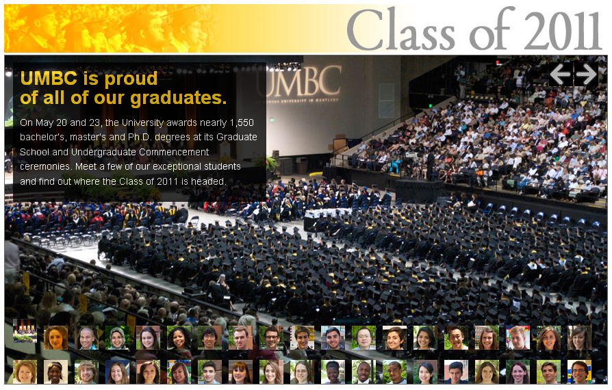 Congratulations to UMBC's Newest Alumni: The Class of 2011!