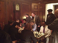 Chess team at state house image
