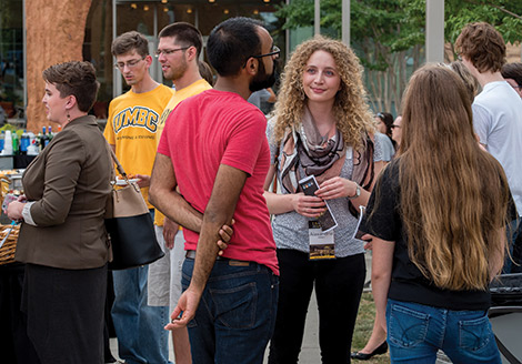 Alumni from the Honors College gather to celebrate one of the key programs in UMBC’s academic excellence.