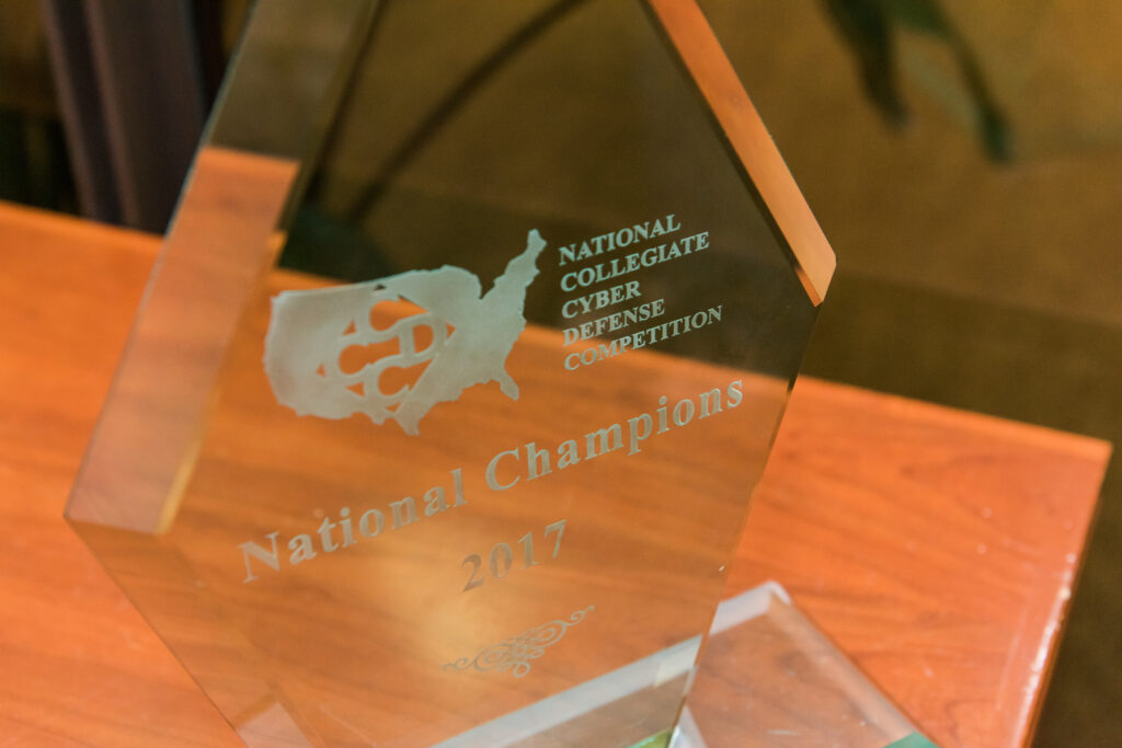 2017 National Collegiate Cyber Defense Competition trophy
