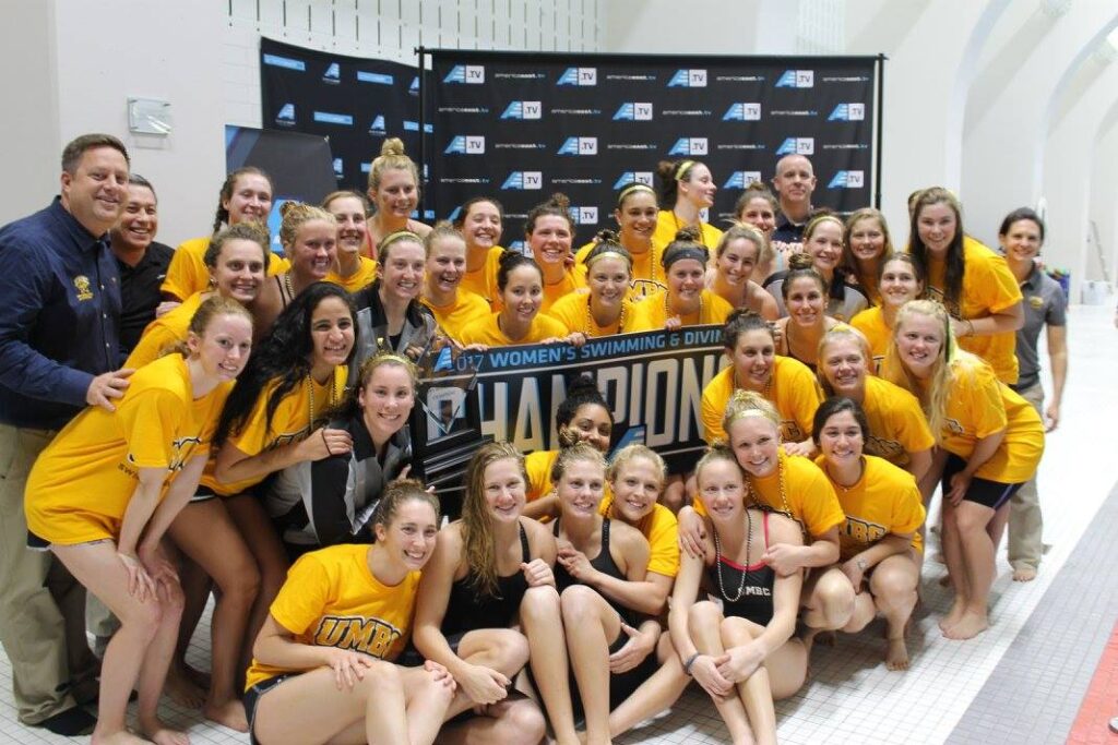 Going the Distance: UMBC swimming and diving alumni pitch in for giving day