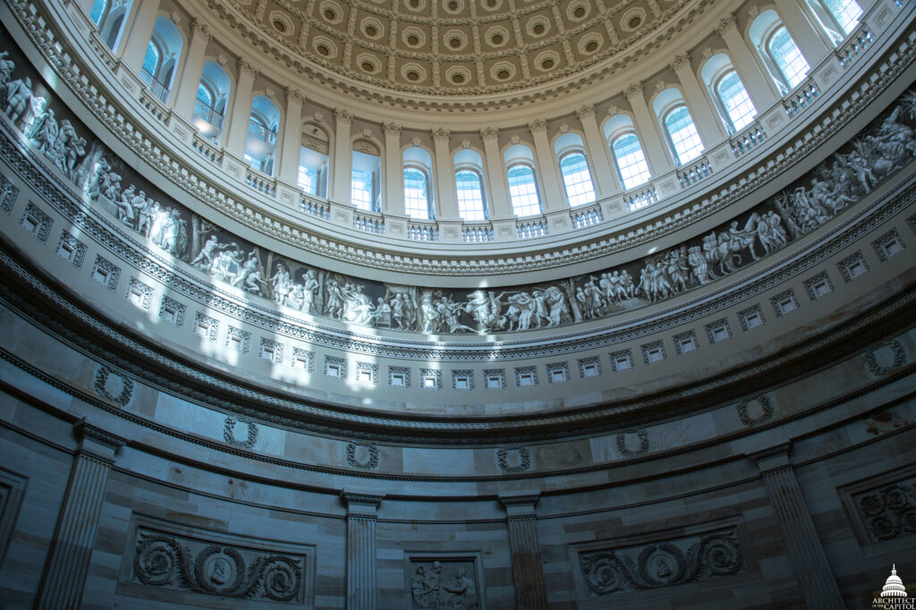 Interior view of the U.S. Capitol Rotuna