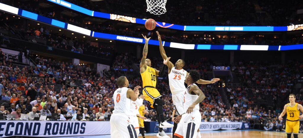 UMBC men’s basketball makes history with victory over UVA, heads to NCAA round two