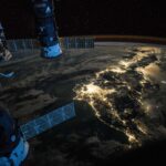 Night Earth observation of Japan taken by Expedition 44 crewmember astronaut Scott Kelly, with a Soyuz Spacecraft connected to the Mini Research Module 1 (MRM1), and a Progress Spacecraft visible. Courtesy of NASA.