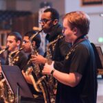 UMBC band celebrates men's basketball