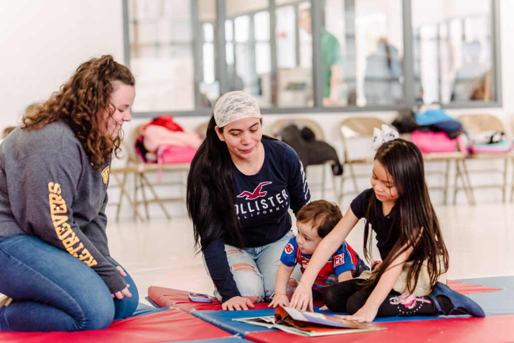 Grimes at Lakeland during the Sherman Center for Early Childhood Learning and Families diverse books event