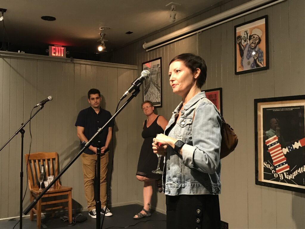 Nicole King opening the Baltimore Revisited launch.