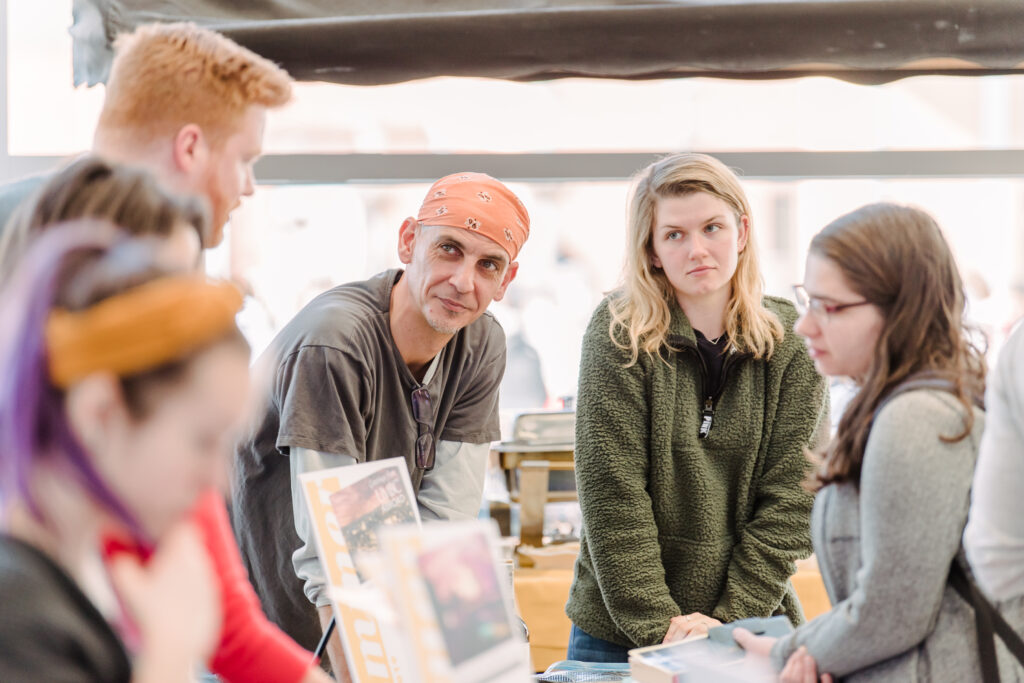 Ivan Erill at the Feb. 2019 study abroad fair.