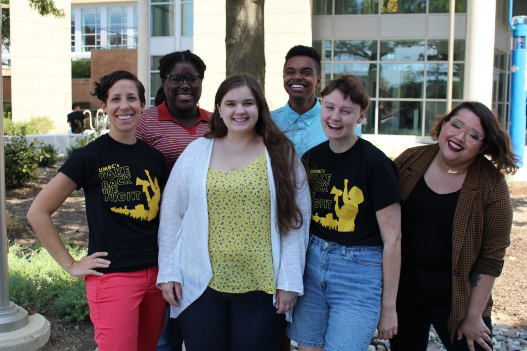 Hertl, second from right, with other members of The Women’s Center, including Myers (l) and Meman (r). Photo courtesy of the Women’s Center.