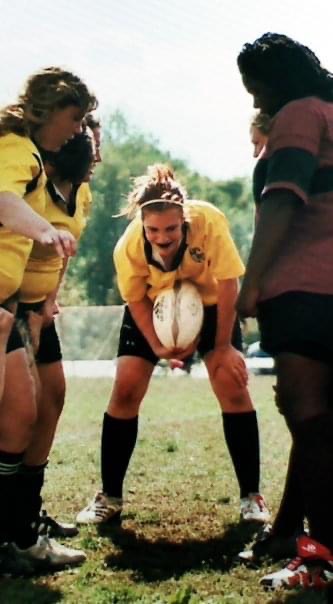 girls playing rugby