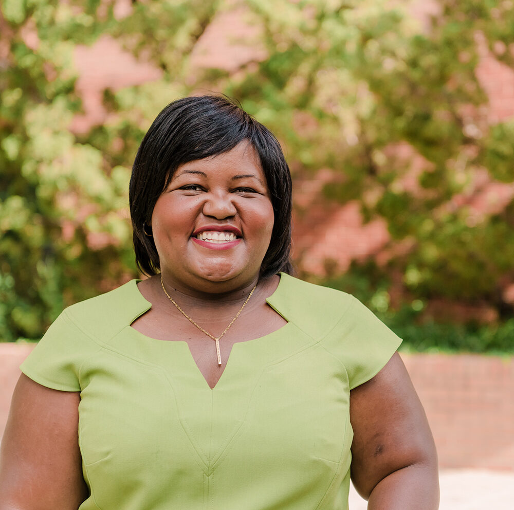 portrait black woman smiling