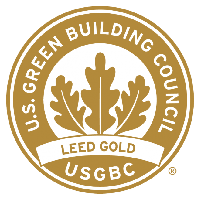 U.S. Green Building Council LEED Gold USGBC badge