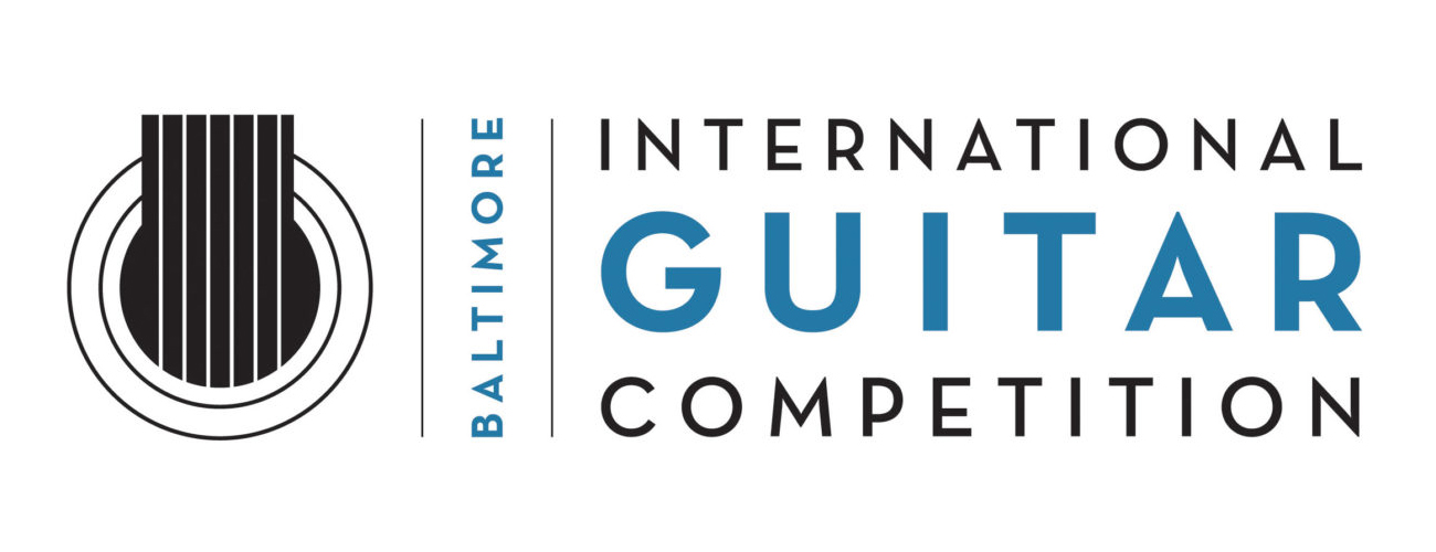 A logo says Baltimore International Guitar Competition