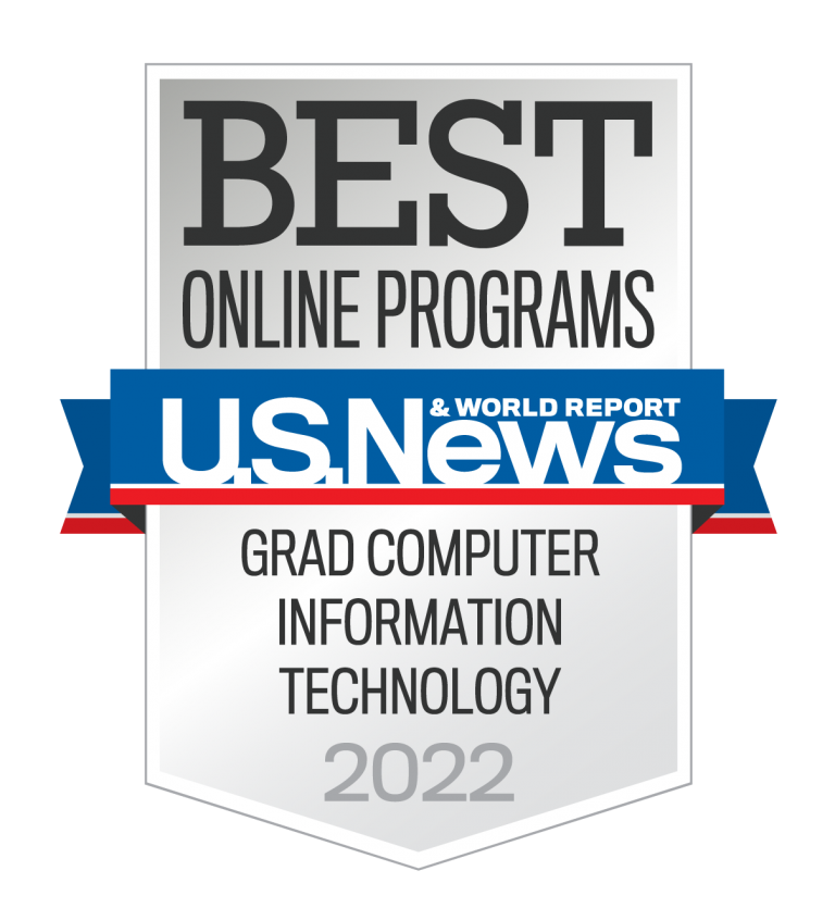 US News Best online programs in Graduate Computer Information Technology 2022 badge