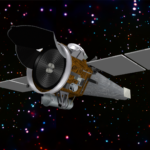 An artist's computer generated drawing of the STAR X space craft in space