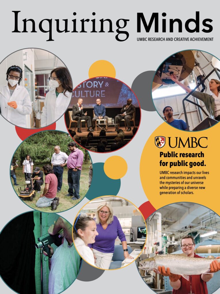 Inquiring Minds magazine cover showing "Public Research for Public Good"