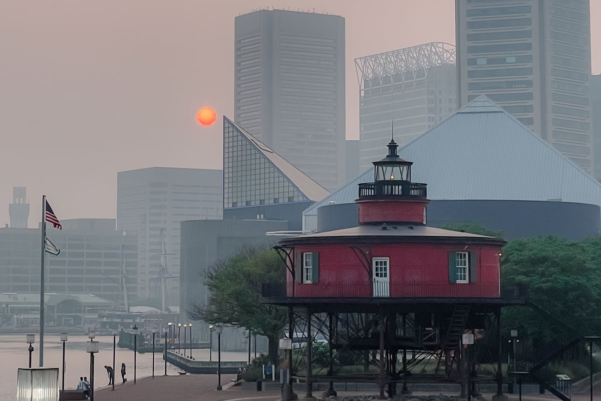As summer wildfire smoke choked Baltimore, UMBC air pollution researchers leapt into action