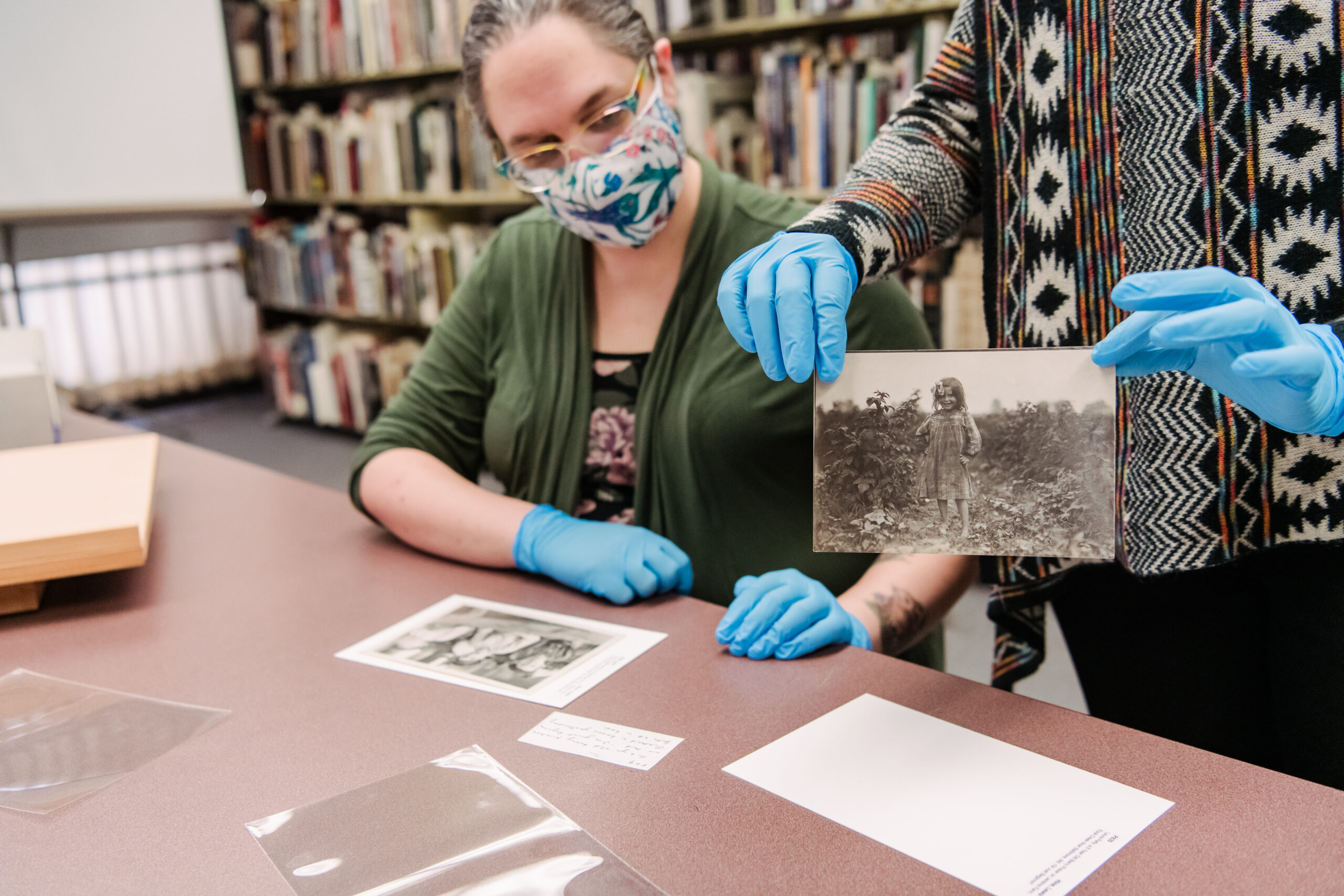 Handle with care—students help digitize and rehouse thousands of historical photos