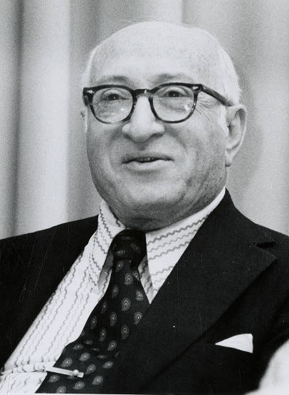 black and white portrait of Louis L Caplan