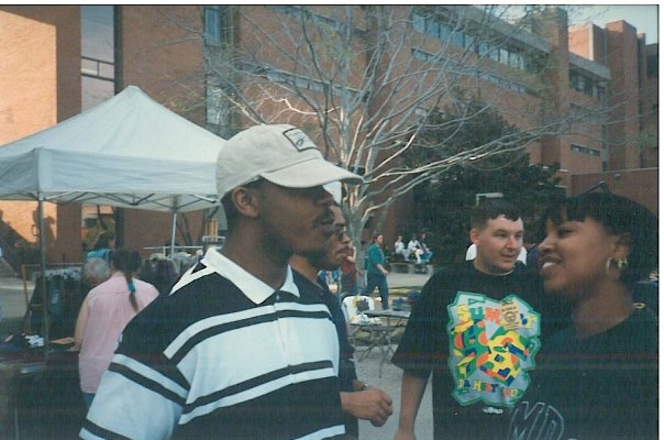 Bruce Perry Jr. attending Quadmania as a UMBC student.