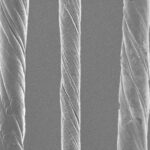 Microscope image shows twisted rope-like structures made from carbon nanotubes.