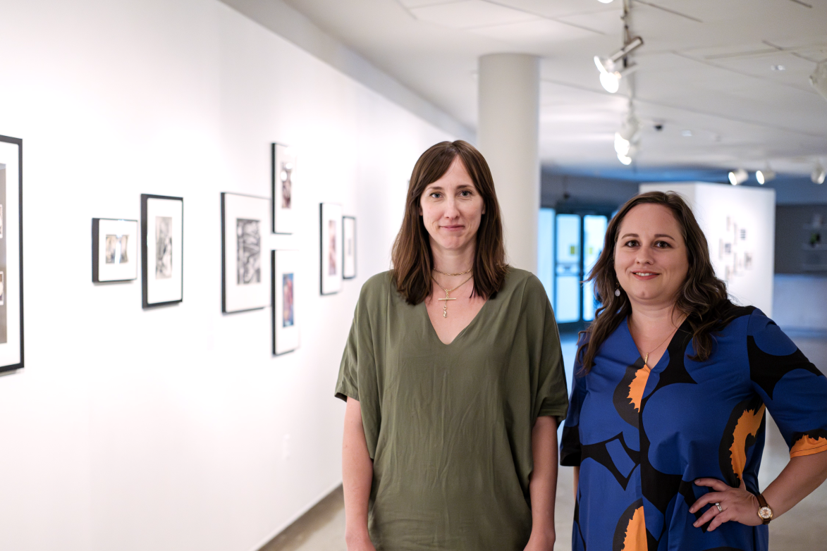 Emily Hauver ’06, curator of the Albin O. Kuhn Library Gallery, and Beth Saunders, curator and head of Special Collections, worked together to comb through the university’s extensive collections to display a stunning representation of what is available in the archives. 