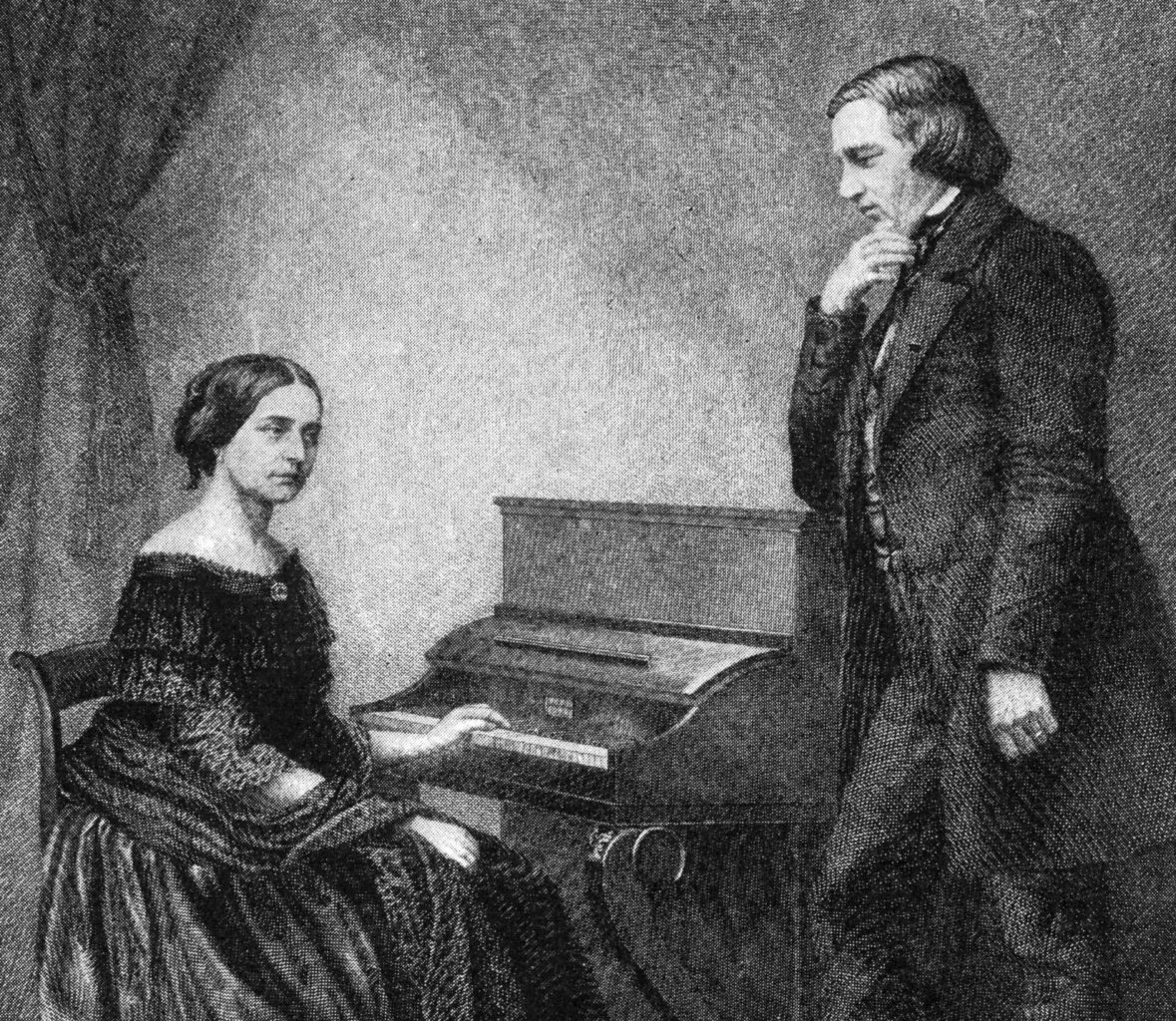 Robert and Clara Schumann (public domain image).