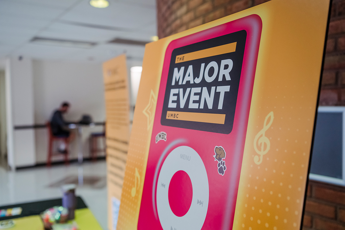 UMBC major event poster