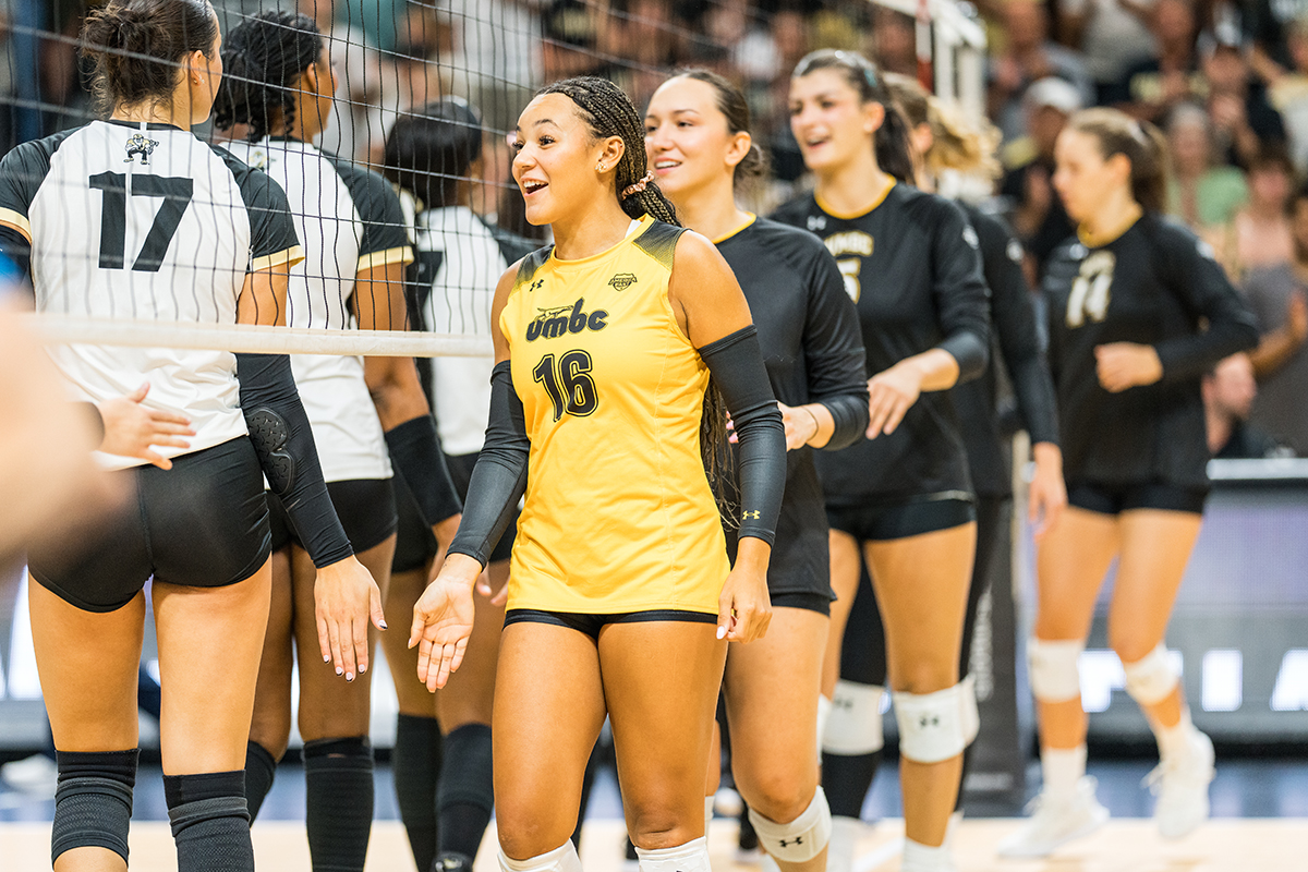 umbc's women's volleyball team
