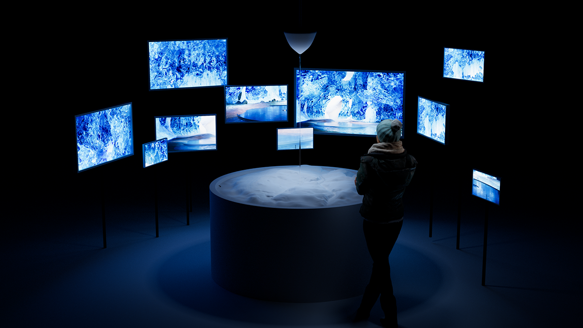 virtual north pole visit installation