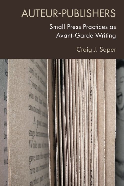 A picture of the edges of book pages for a cover of a book about small press publishers